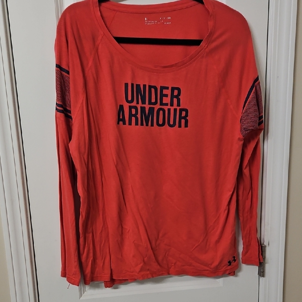 Under Armour Women's Bold Pink Long Sleeve Tee
